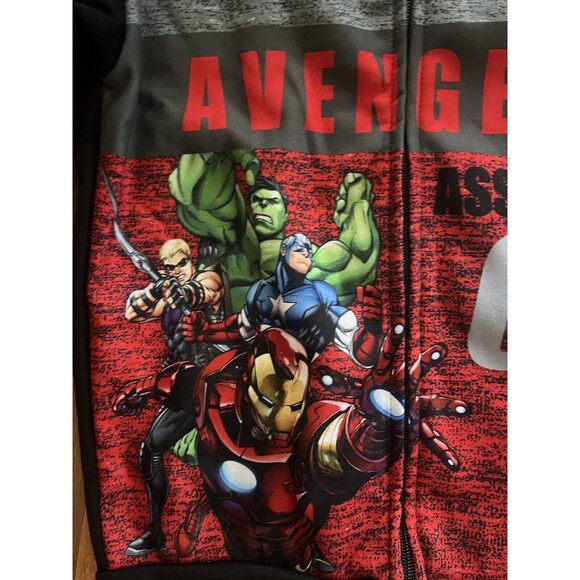 Marvel Avengers Assemble Hoodie Sweatshirt Youth XL (14-16) Hulk Iron Man New - Picture 2 of 10